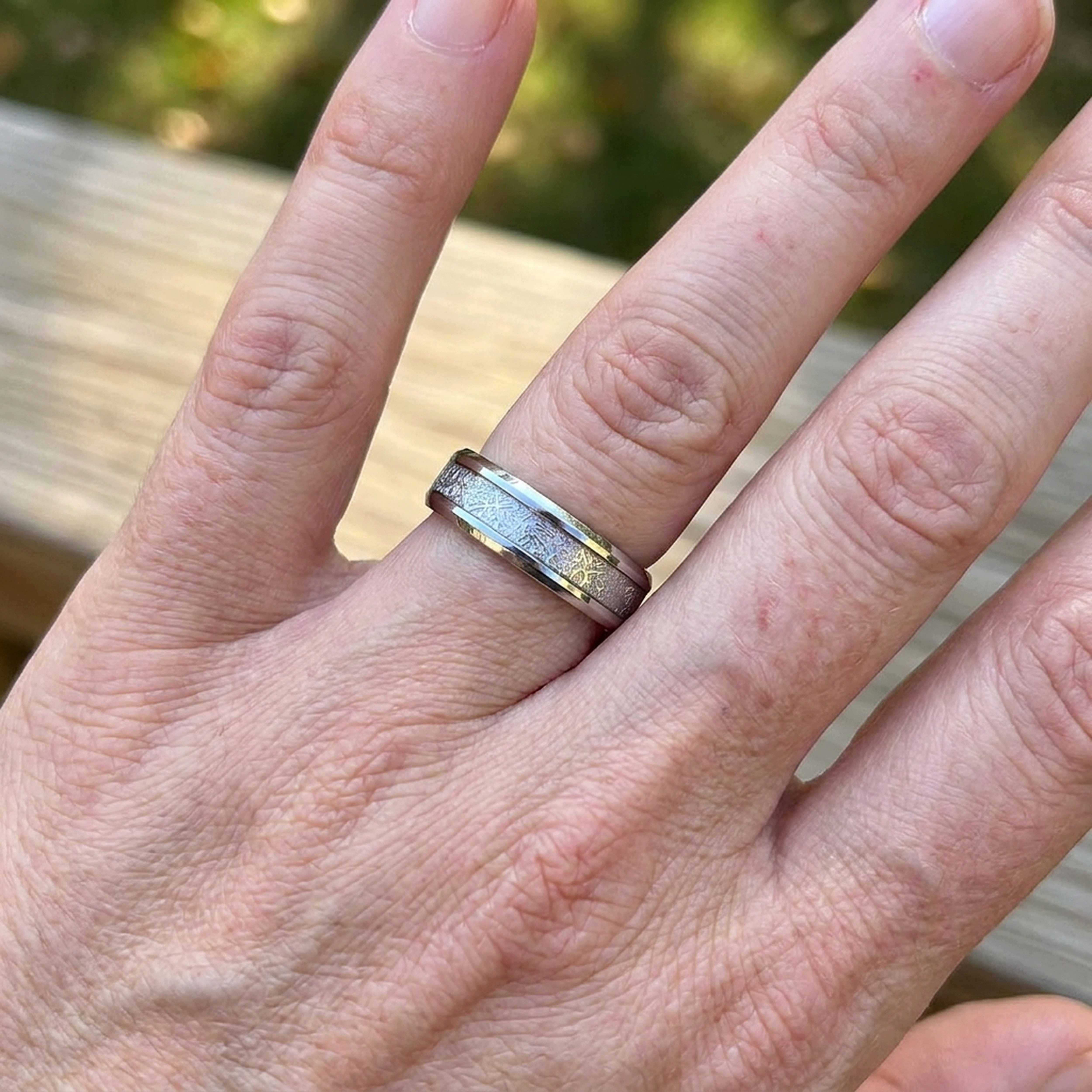 Lebensquelle Plus Fingerring Edelstahl Ring Silber – Schlichter Unisex Ring, poliert