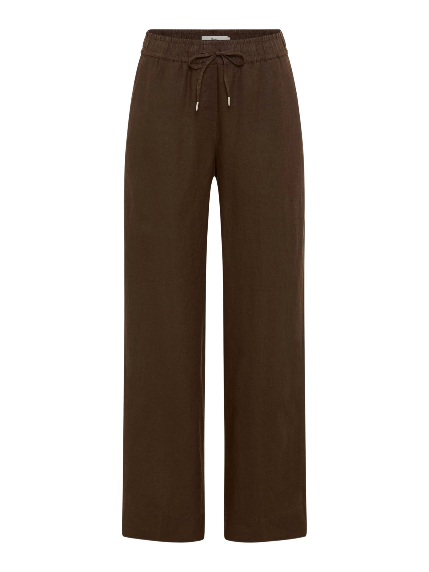 Brax Stretch-Hose braun,Casual,Leinen,Unifarben,Wide Leg,Mittel