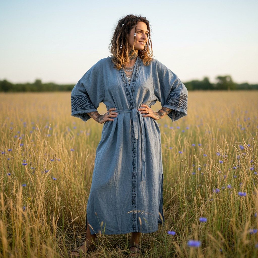 Guru-Shop Kimono Baumwollkimono, Oversize Kimono Mantel,.., alternative Bek günstig online kaufen