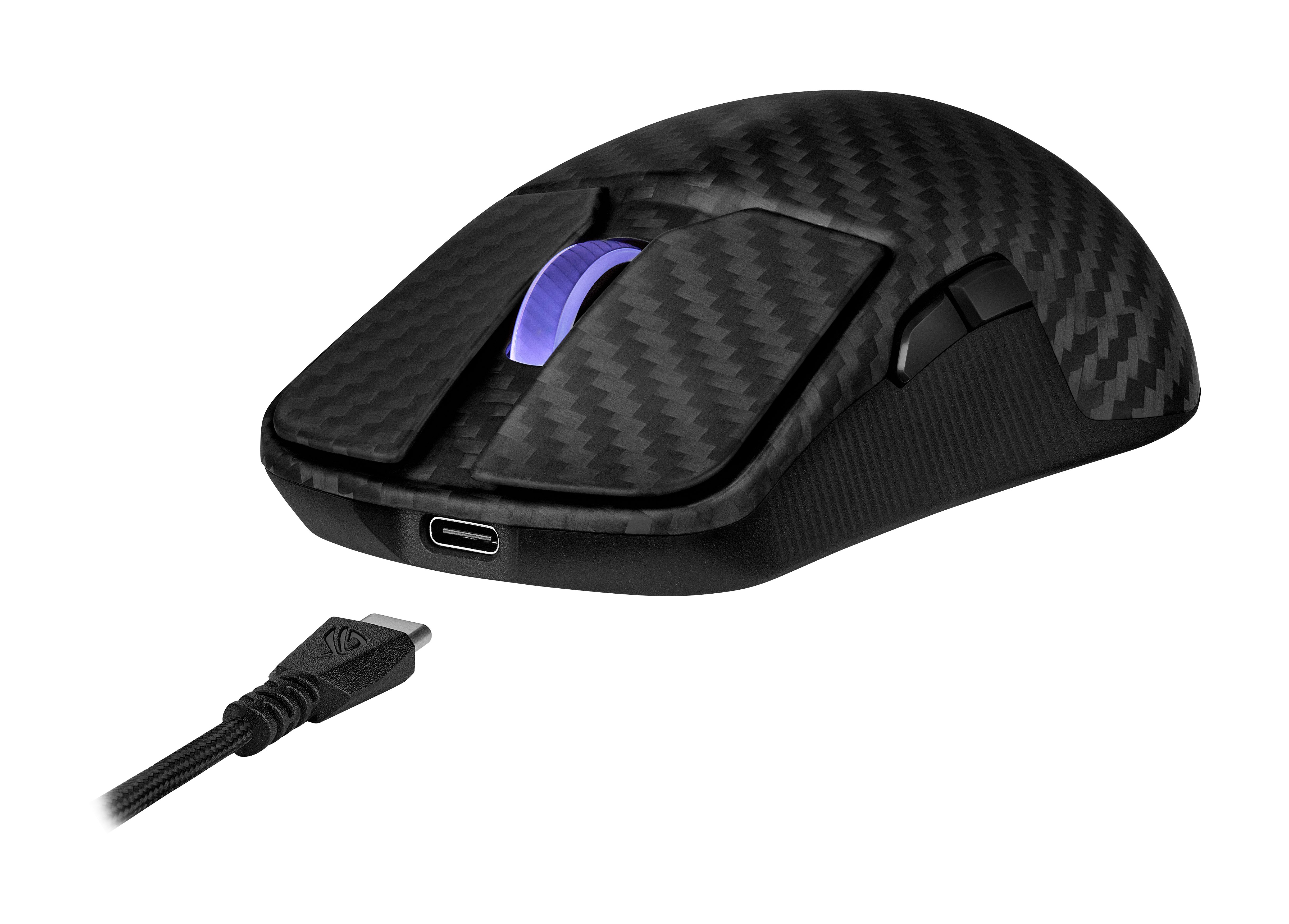 Asus ROG Harpe Ace Extreme Gaming-Maus (RF kabellos + Bluetooth, USB)