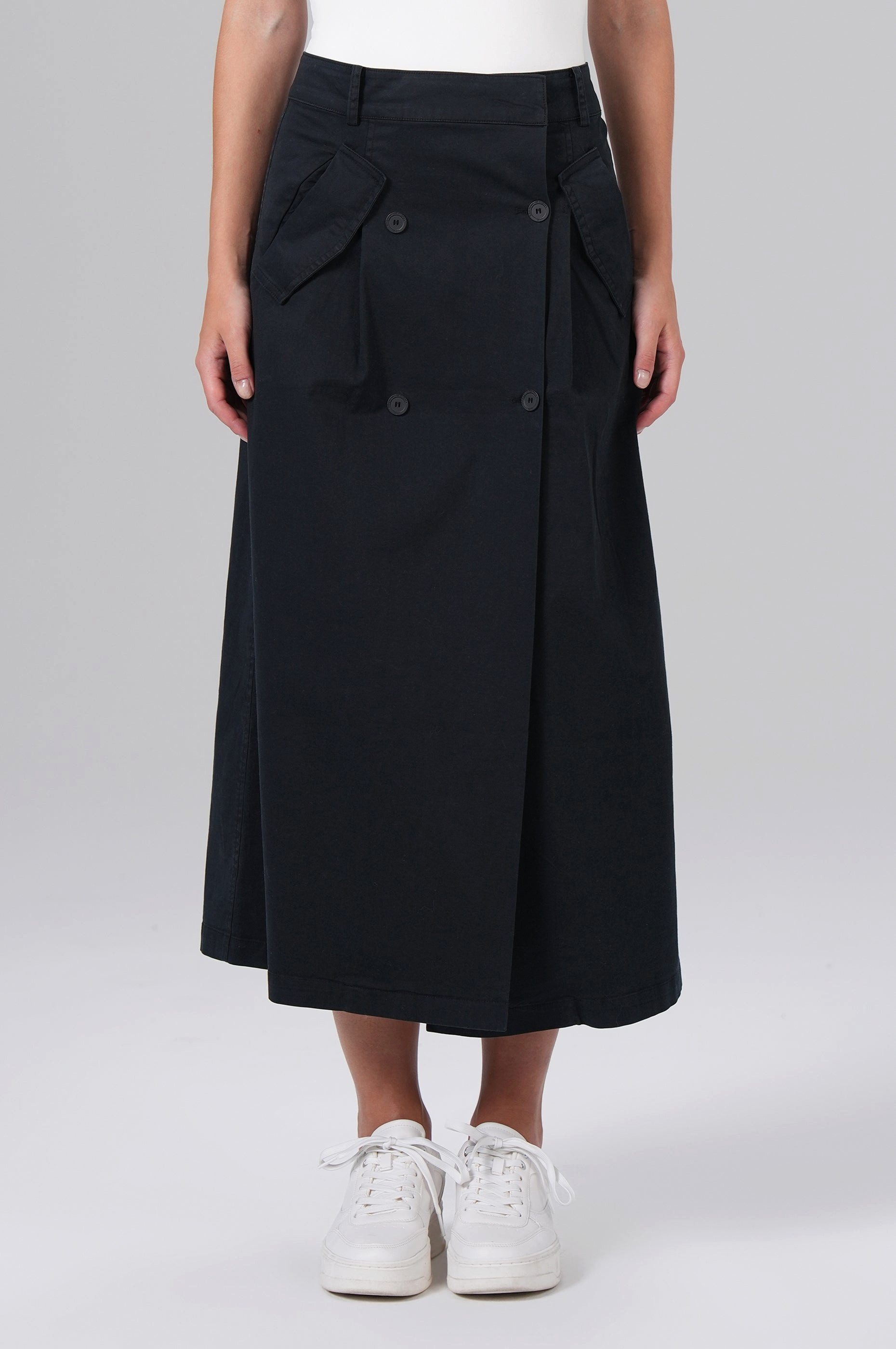 Miracle of Denim Maxirock Wrap Skirt