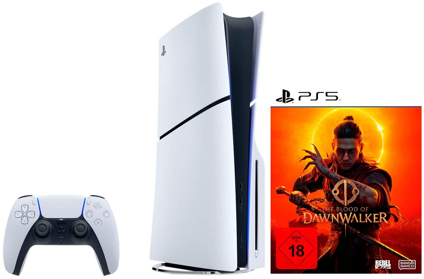PlayStation 5 PS5 Disk Edition (Slim) inkl. The Blood of Dawnwalker Day 1TB