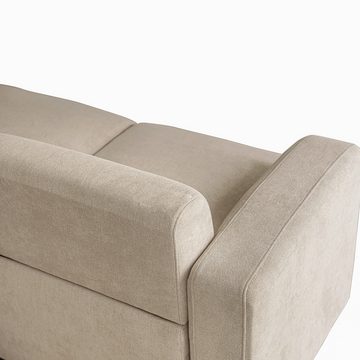 Merax 3-Sitzer aus Chenille-Stoff mit 2 Kissen, Sofagarnitur, Loungesofa, modulare Couch, XXL Sofa