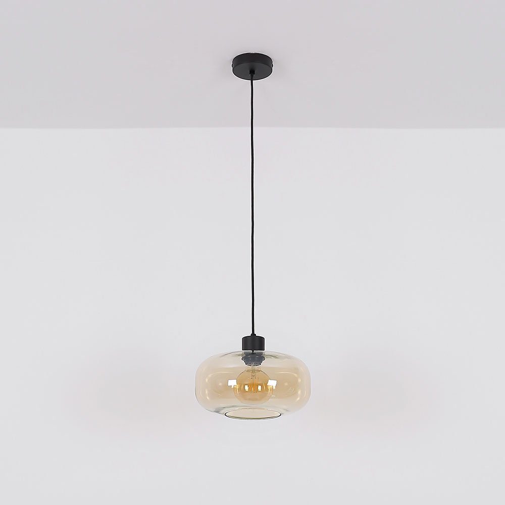Leuchtmittel amber Wohnzimmerleuchte Pendelleuchte, nicht inklusive, modern etc-shop Esstischlampe Hängelampe Pendellampe