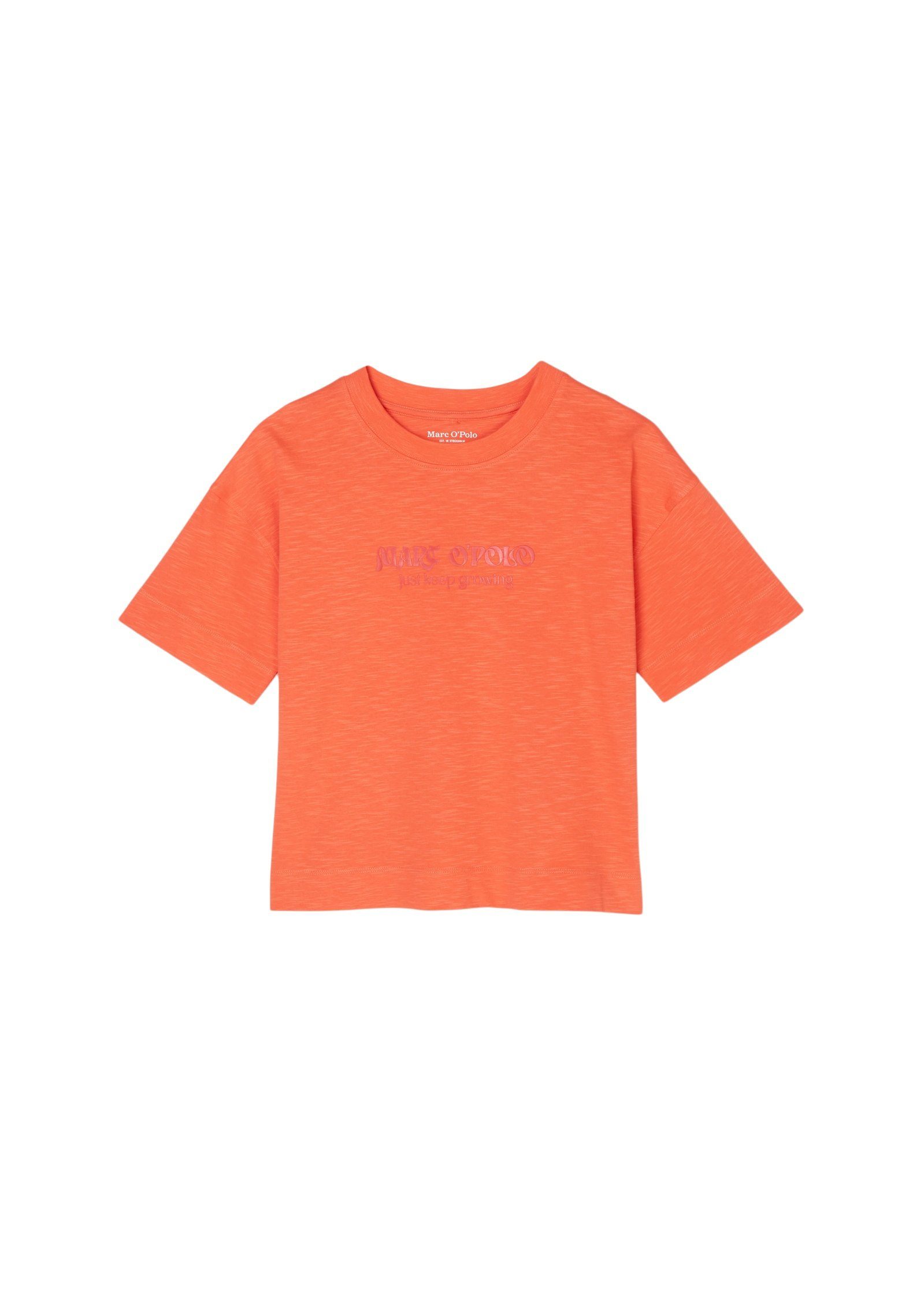 Marc O'Polo T-Shirt aus softer Bio-Baumwolle rot