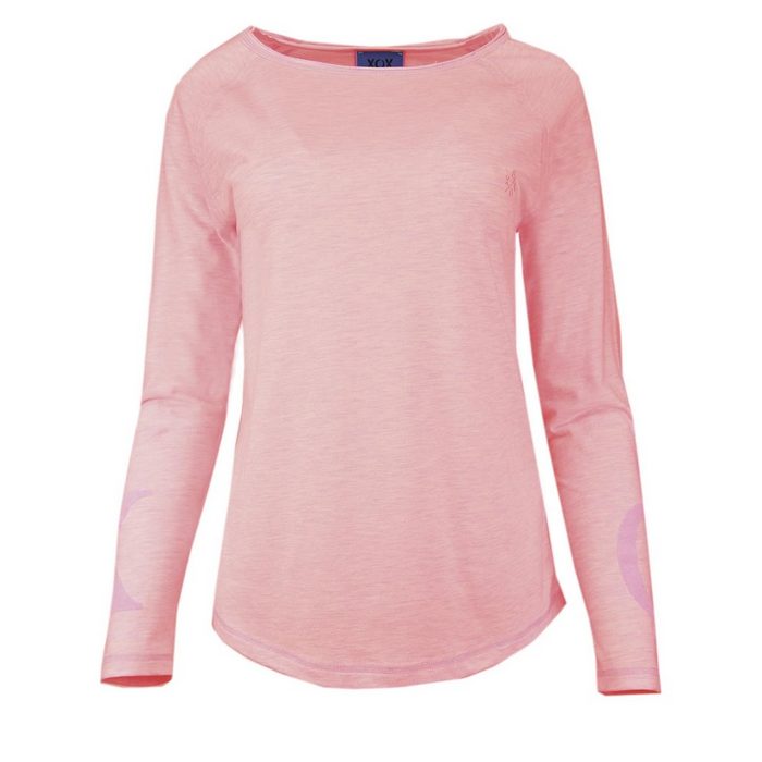 XOX Hoodie XOX Shirt Rundhals Ausschnitt Longsleeve rosé - Fair Trade Oberteil Shirt Damenmode