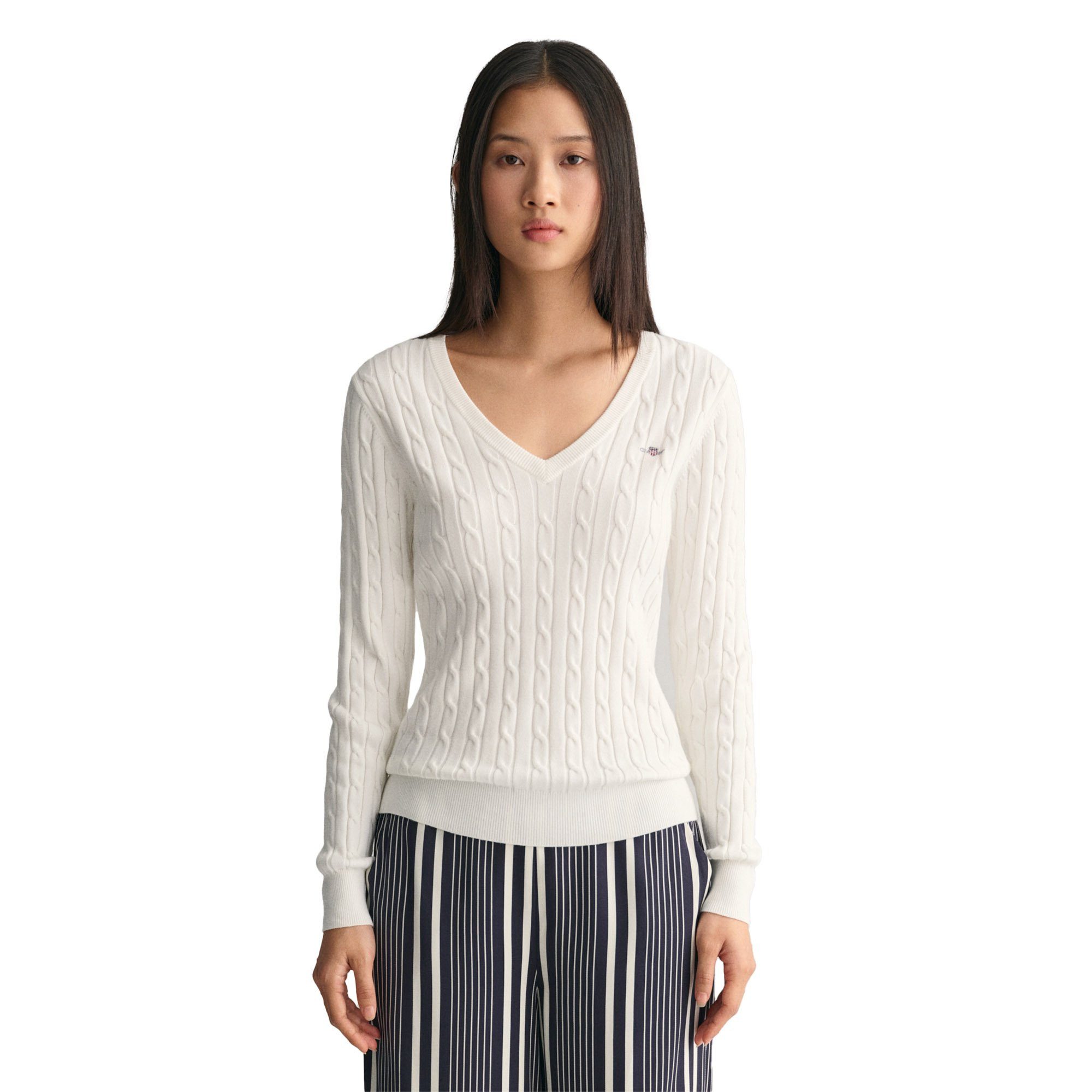 Gant Sweater Damen Strickpullover Baumwolle
