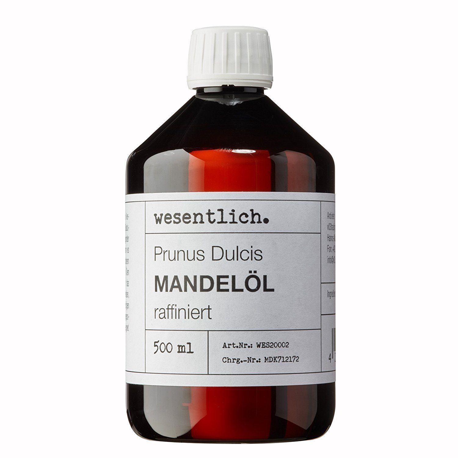 reines von OHNE Zusatzstoffe Mandelöl (500ml) wesentlich. - raffiniert Körperöl Öl wesentlich.