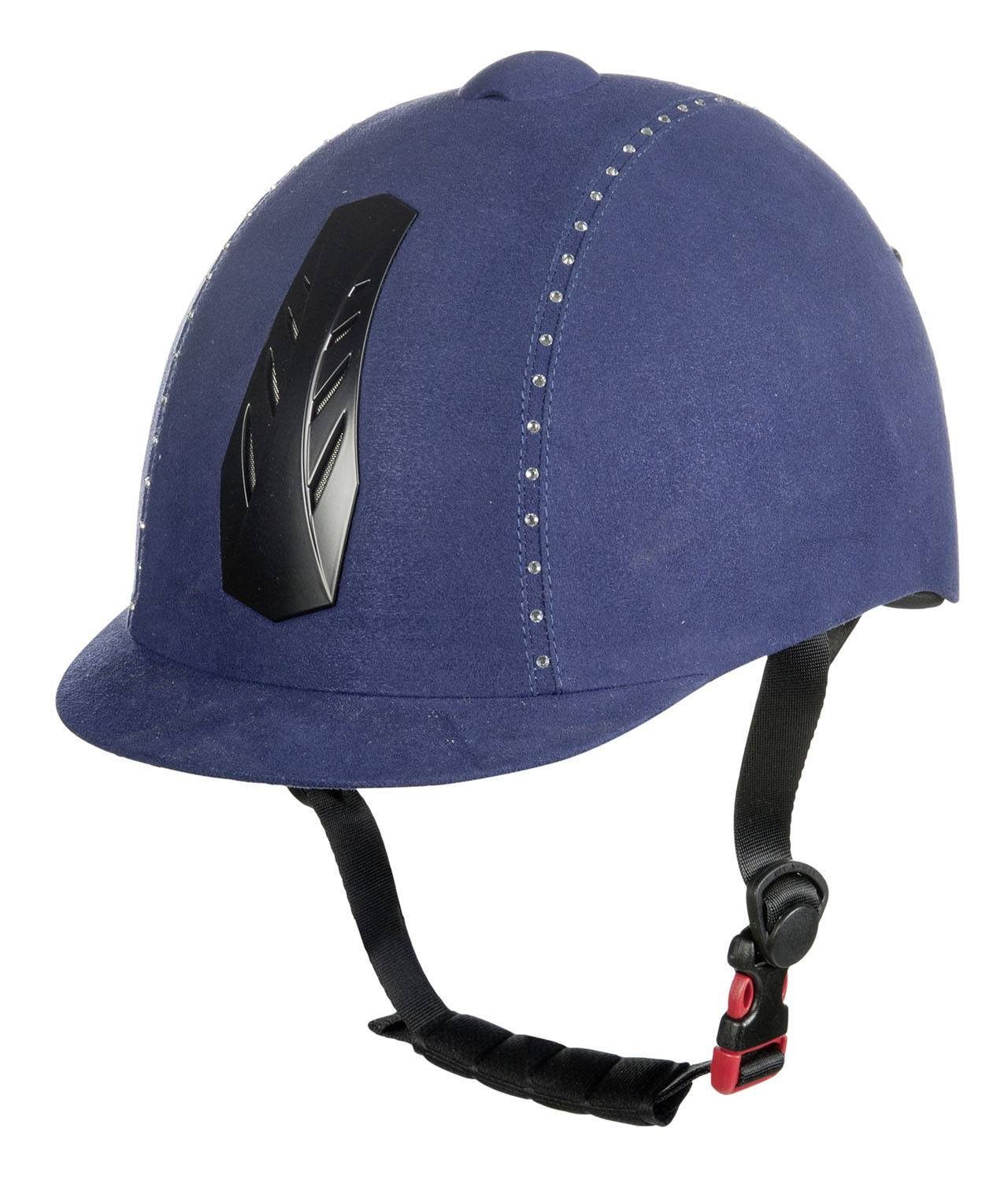 HKM Damen Reithelm Illusion Diamond - Schwarzer Helm Mit Belüftung 52-54cm