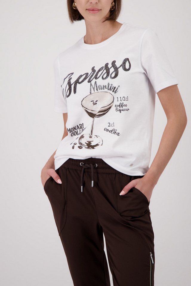 Monari Rundhalsshirt mit Frontprint
