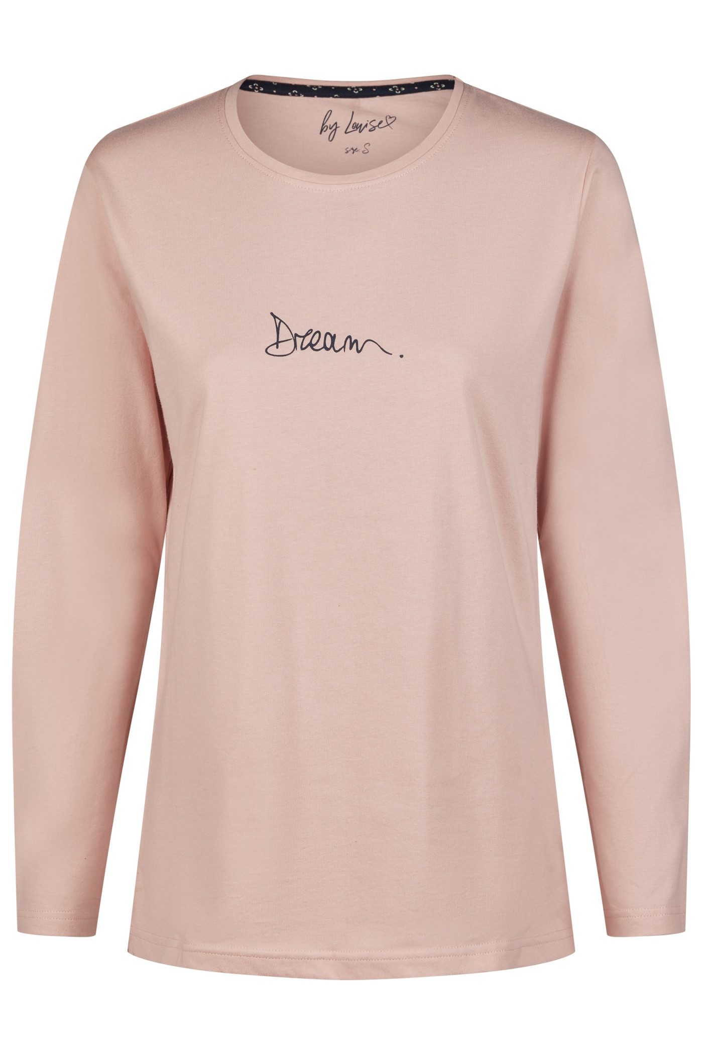 By Louise Schlafanzug by Louise Damen Langarm Shirts aus reiner Baumwolle Trendy und Bequem