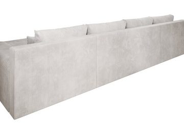 PROMETO Möbel Ecksofa Credo Ecksofa U-Form, mit Schlaffunktion und Bettkasten, U-Form Couch