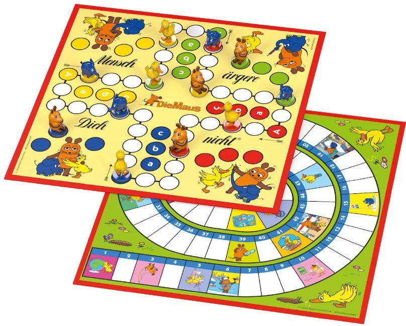 Schmidt Spiele Spielesammlung Die Maus, Kinderspiel, mit 12 original 3D - Figuren