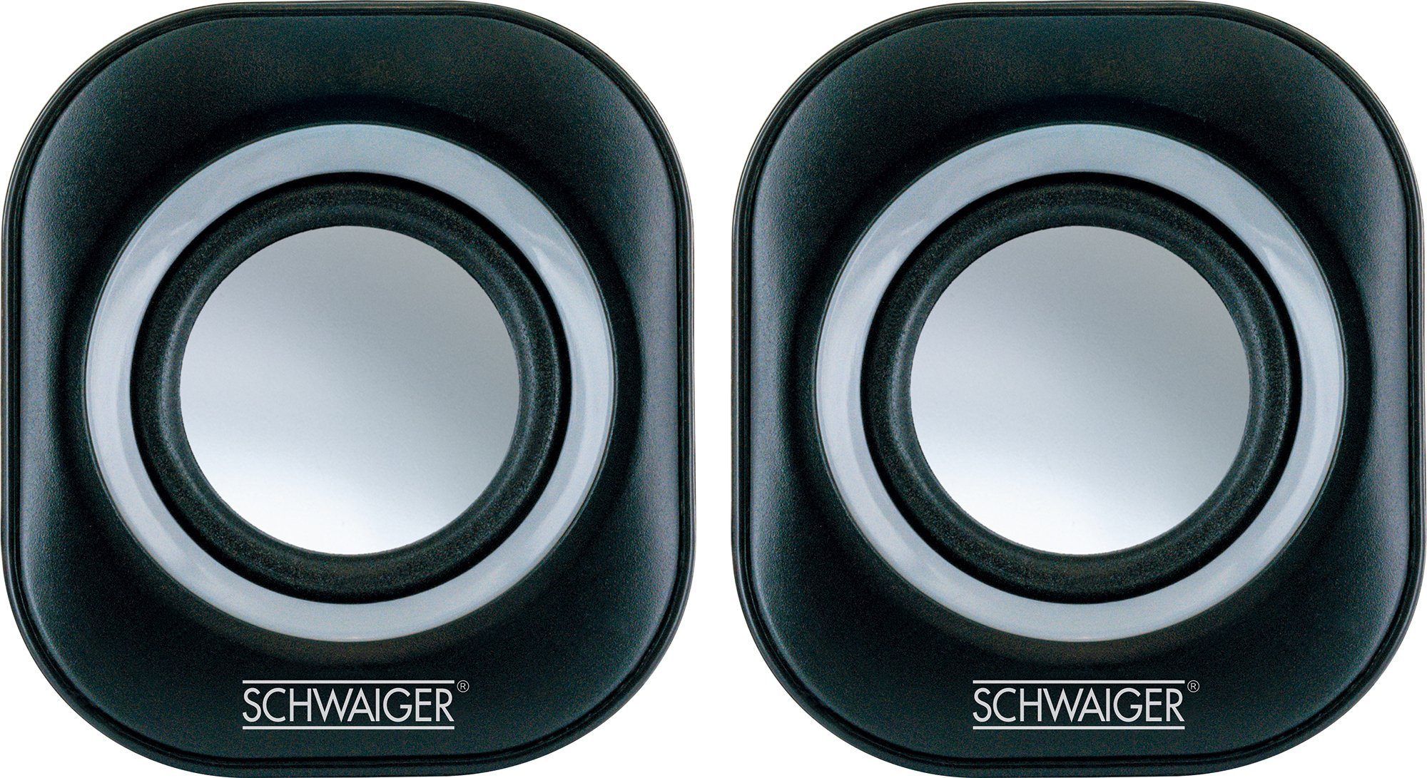 6 LS1000 Schwaiger PC-Lautsprecher W) 013 (Klinkenanschluss,