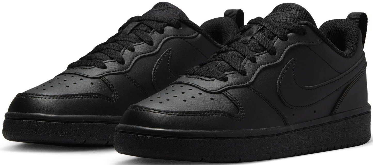 Nike Sportswear LOW black/black COURT RECRAFT (GS) BOROUGH Sneaker