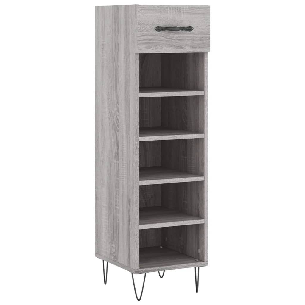 cm Sonoma Kleiderschrank vidaXL Schuhschrank Holzwerkstoff Grau 30x35x105 (1-St)