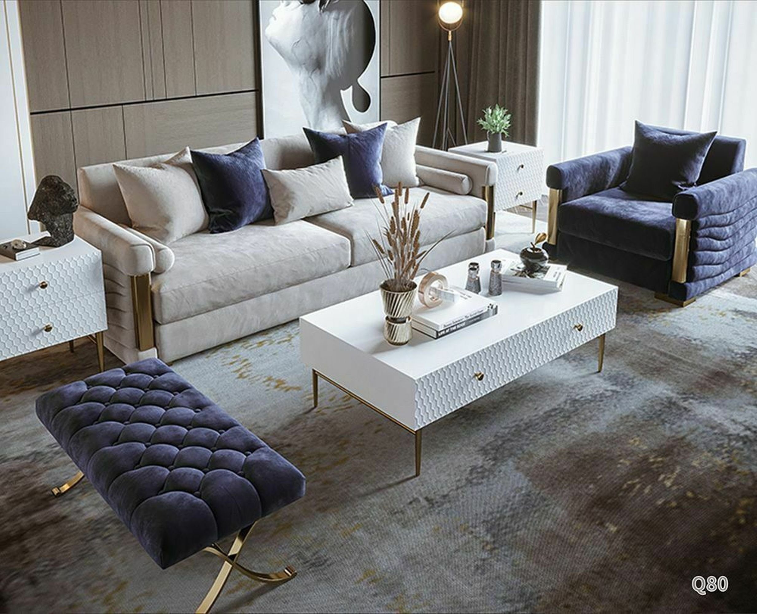 JVmoebel Sofa Designer Couch Polster Sitz Garnitur Garnituren Textil 3+1 Sitzer, Made in Europe