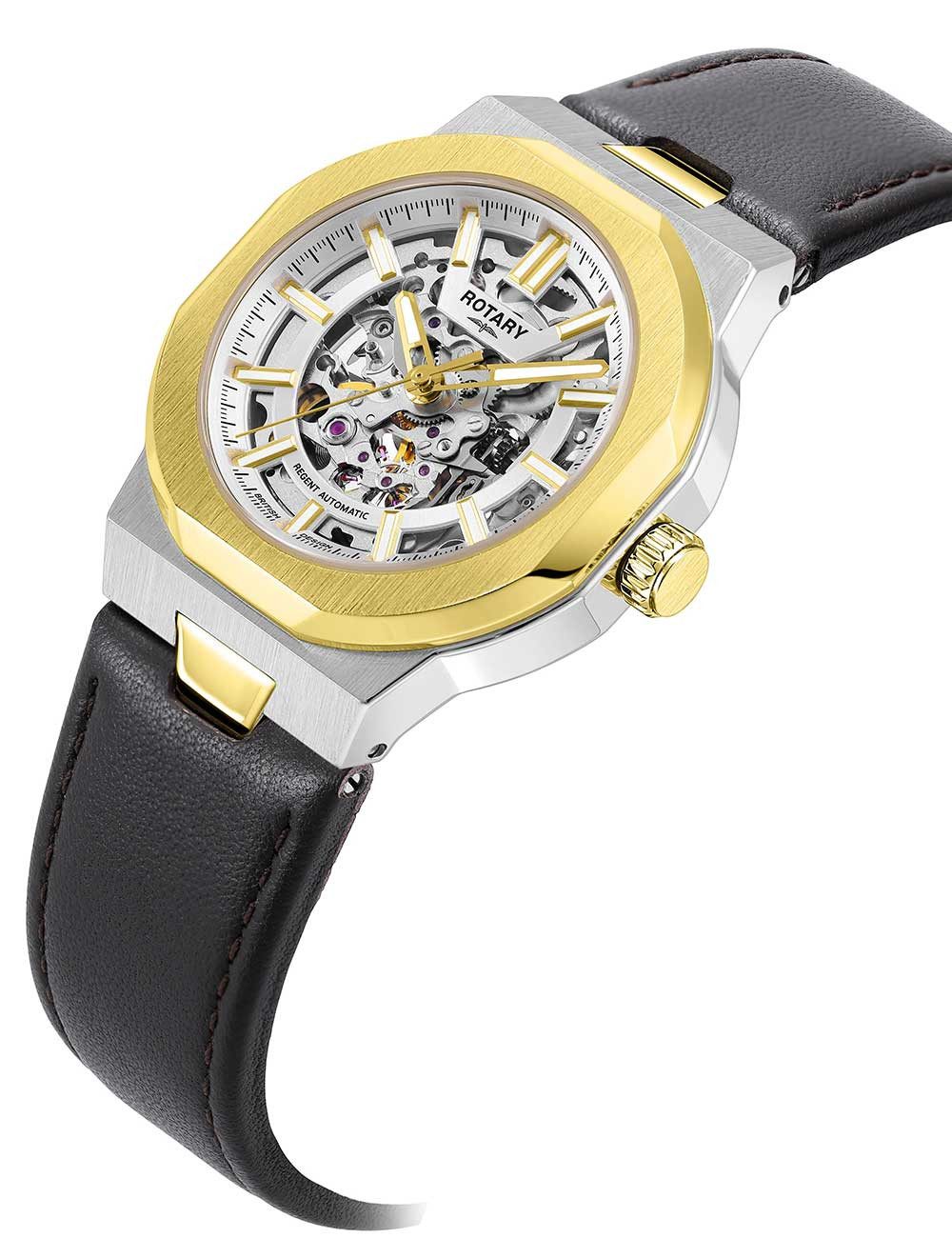 ROTARY Automatikuhr Rotary GS05496/06 Herrenuhr Regent Automatik 40mm 10ATM Rotary GS05496/06 Herrenuhr Regent Automatik 40mm 10ATM