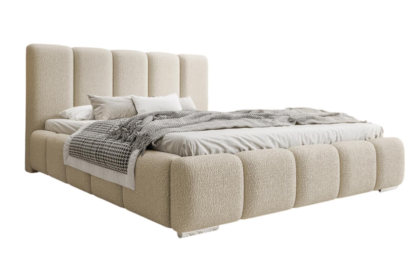 Compleo Polsterbett BUBBLE Boucle, Leistenlattenrost aus günstig online kaufen