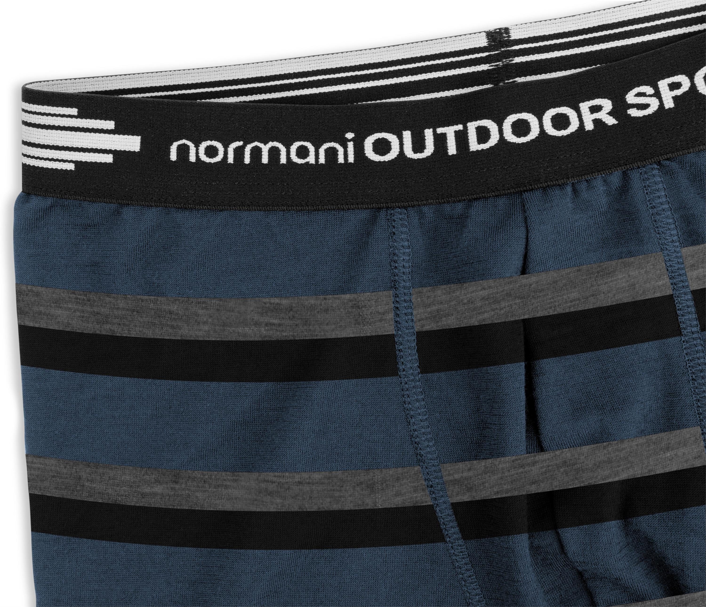 normani Retro Boxer 2er Pack Herren Merino Boxershorts Unterhose Sportunterhose Funktionsunterwäsche aus 100% Merinowolle – Bild 5 von 5