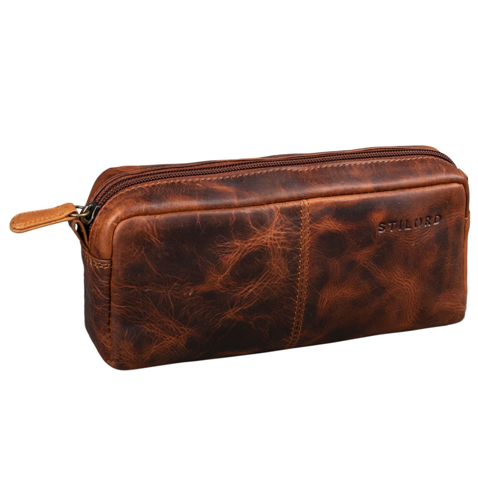 Etui "Spencer" Leder Federmappe Vintage