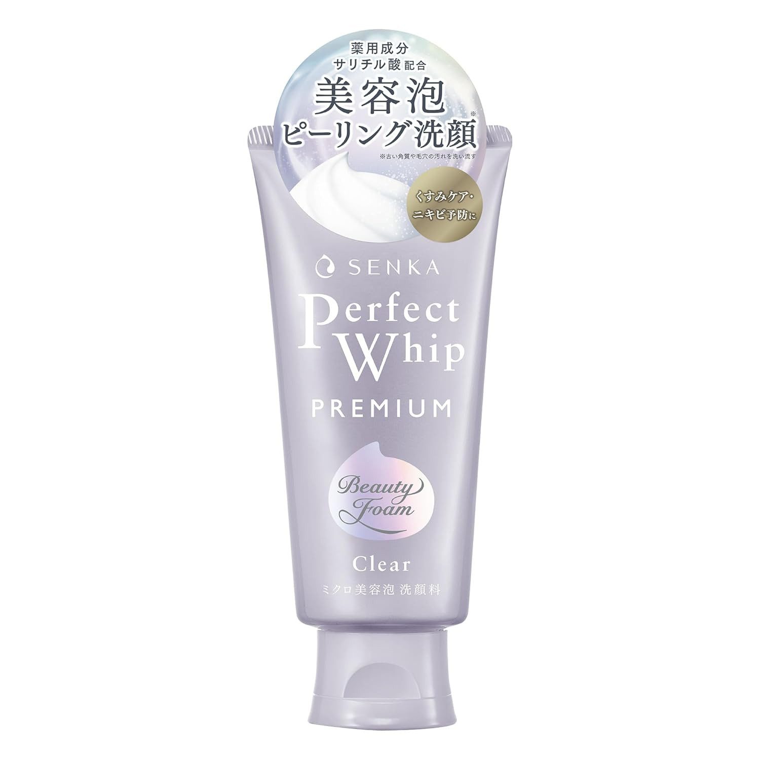 SHISEIDO Gesichts-Reinigungslotion SENKA Perfect Whip Premium Clear Tiefenreinigender Reinigungsschaum, 1-tlg.