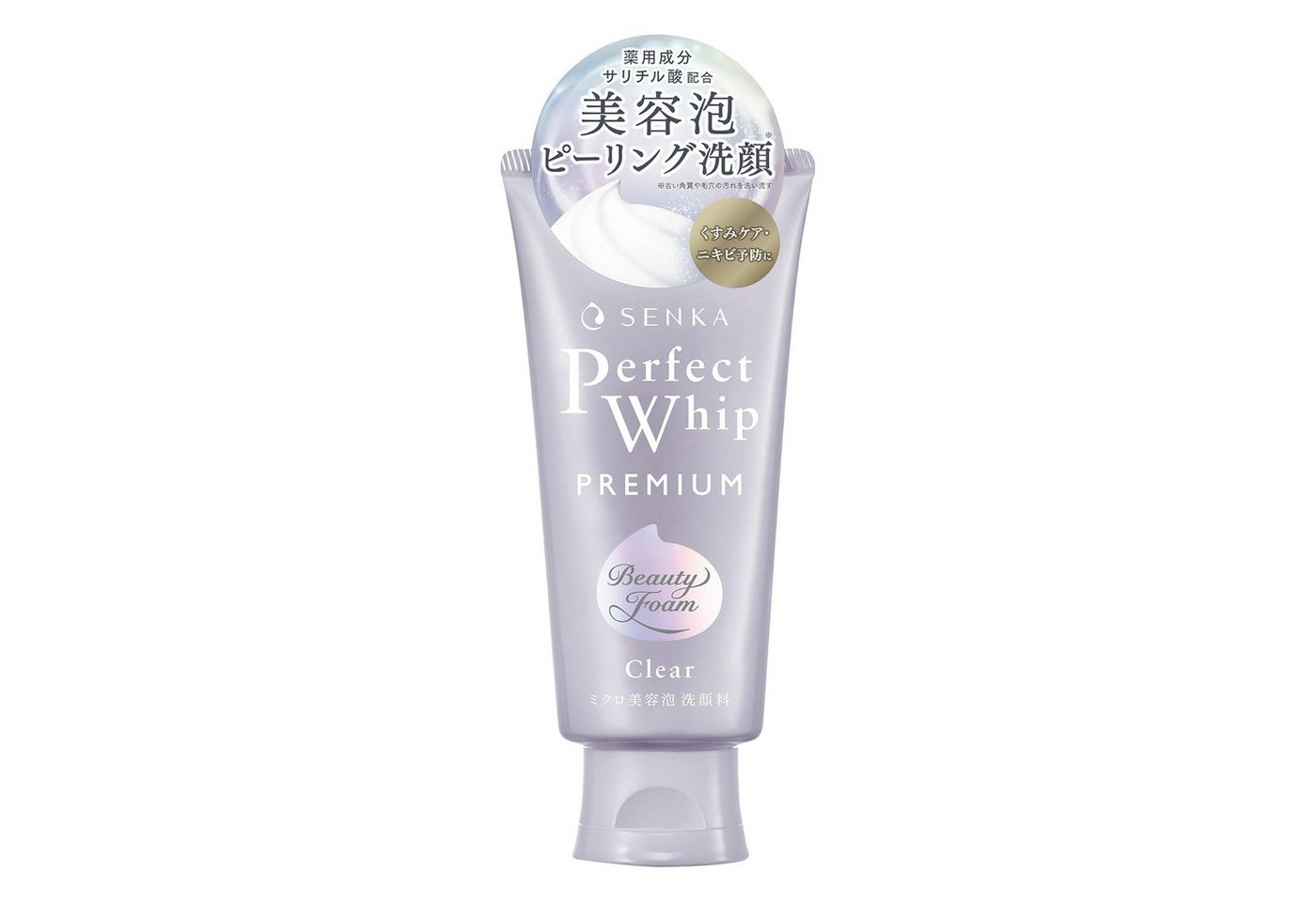 SHISEIDO Gesichts-Reinigungslotion SENKA Perfect Whip Premium Clear Tiefenreinigender Reinigungsschaum, 1-tlg.