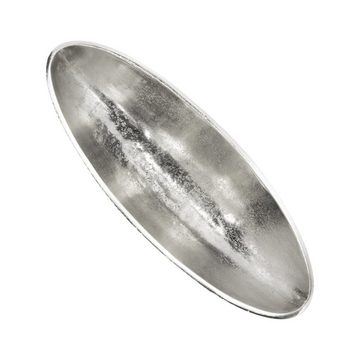 Blümelhuber Dekoschale Schale oval, 27,5x10x10cm, Silber