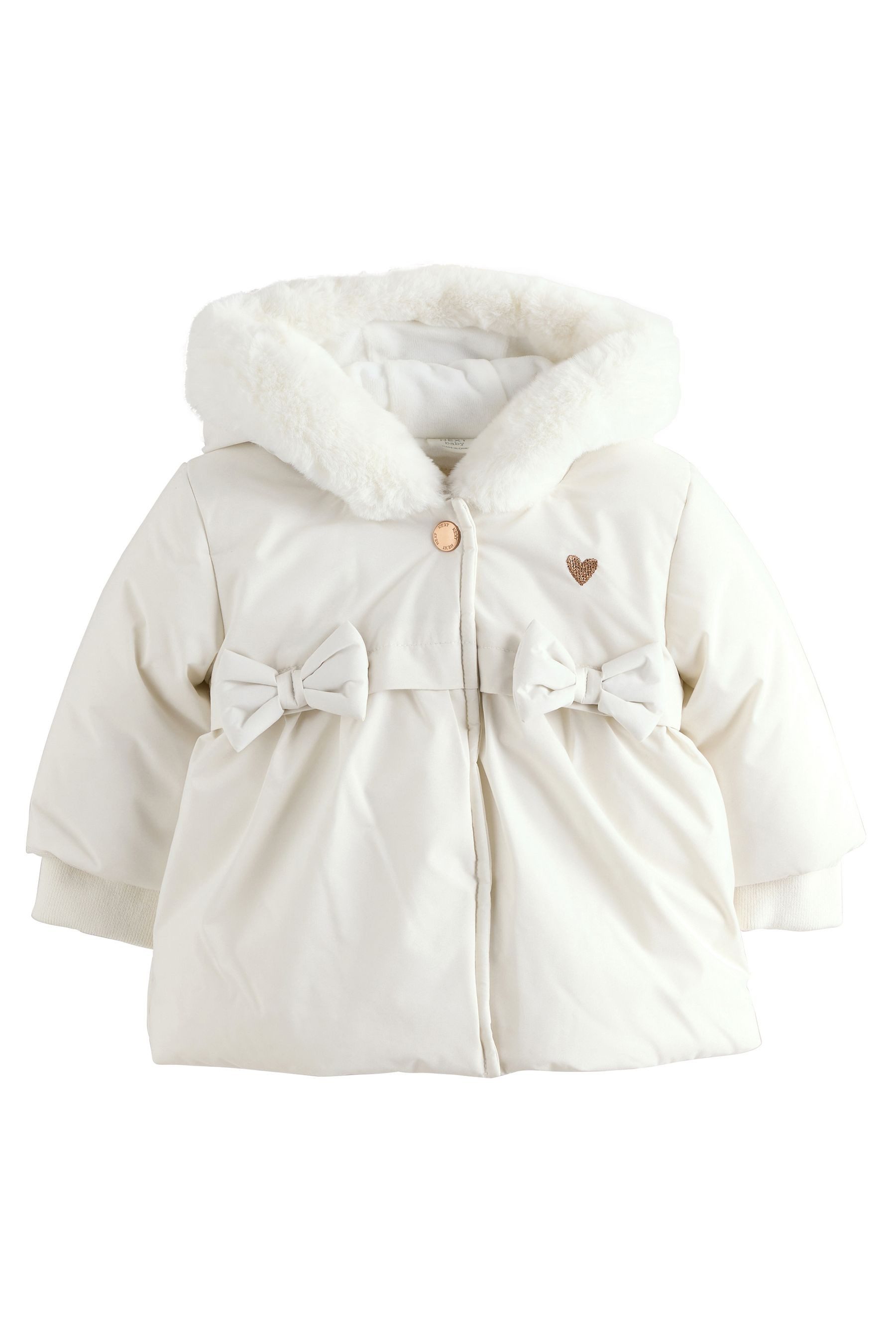 Next Parka Baby Pufferjacke mit Schleife (1-St)
