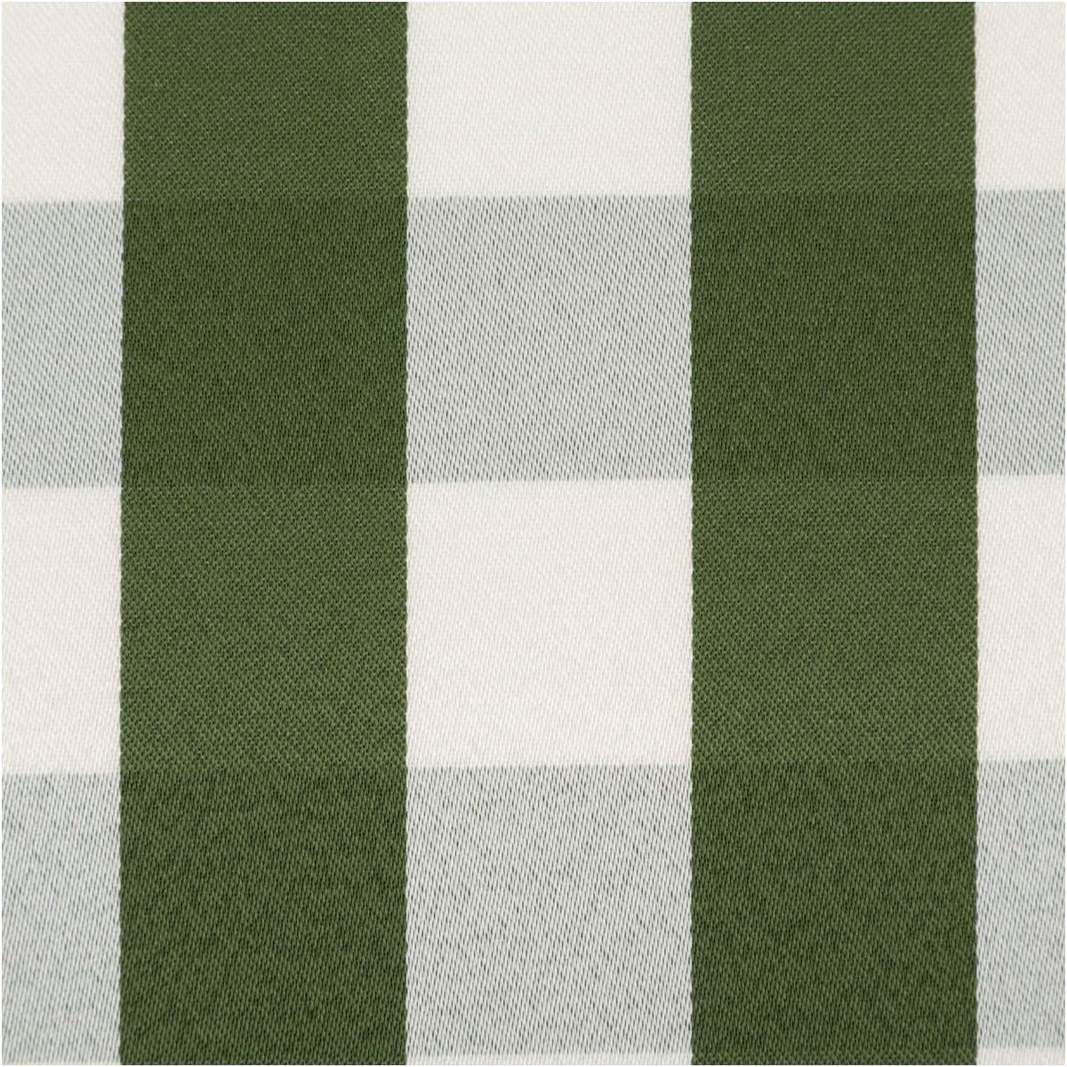 SCHÖNER LEBEN. Stoff Dekostoff Karos grün 140cm Breite, made in Germany