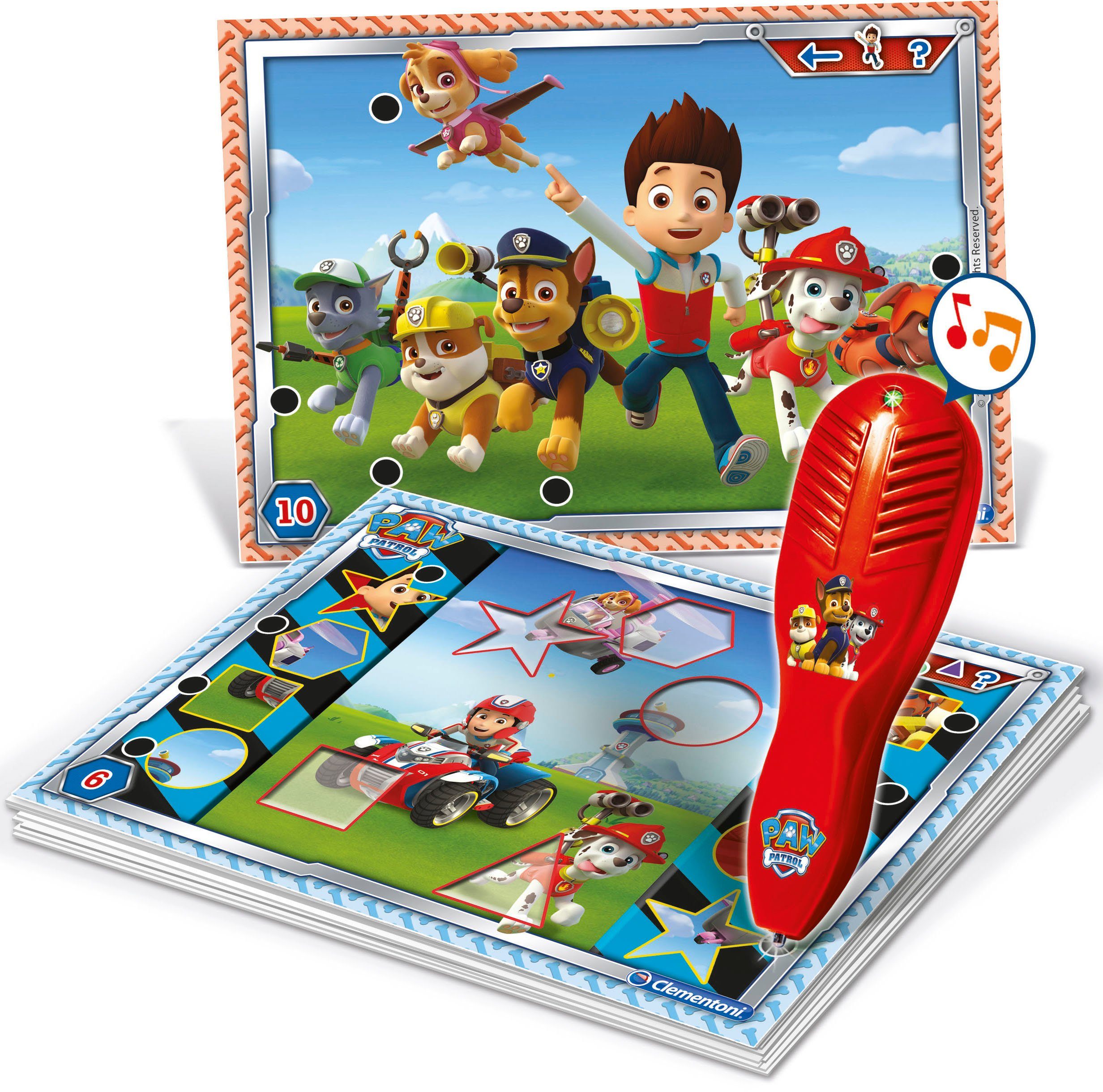 Clementoni® Spiel E-Lektor Quiz Basic PAW Patrol, E-Lektor Quizspiel, Made in Europe; FSC® - schützt Wald - weltweit