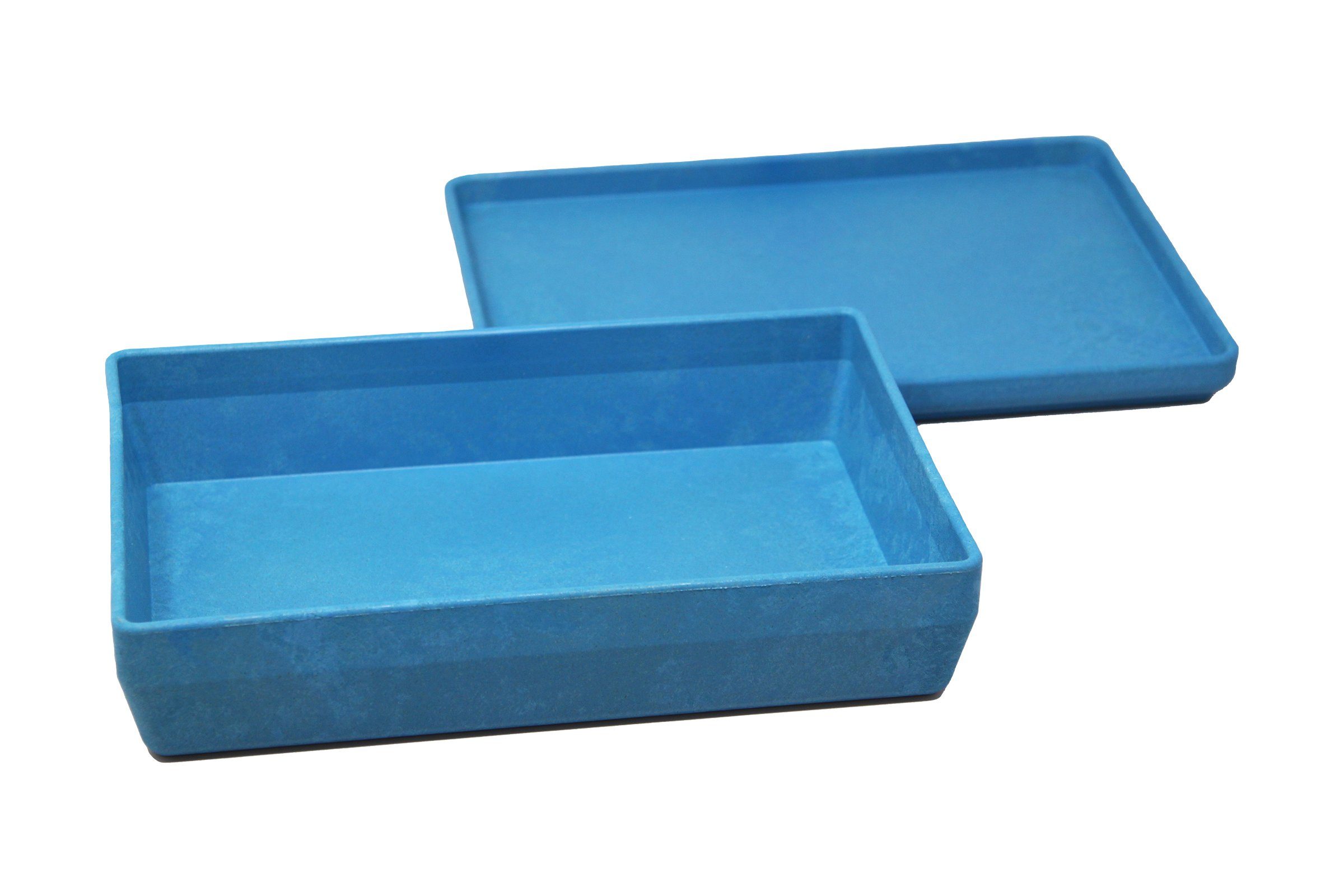 Wissner® aktiv lernen Lernspielzeug RE-Wood® Box mit Deckel in versch. Farben, Aufbewahren stapelbar blau