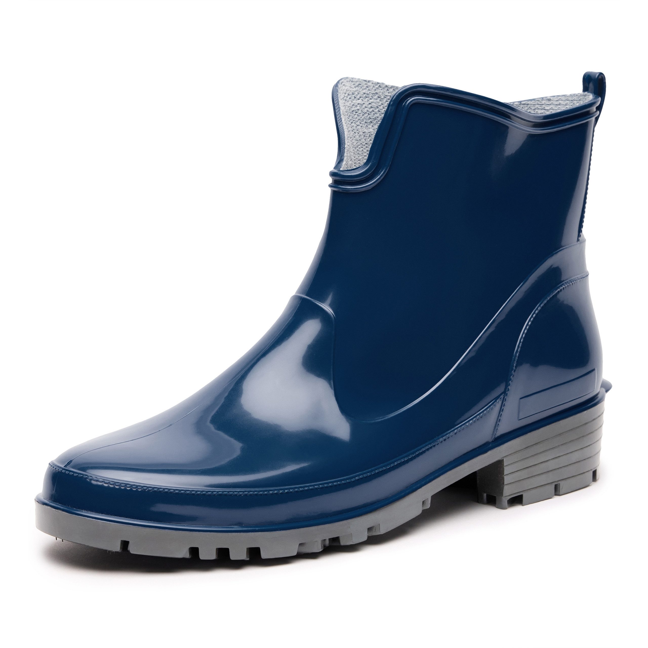 Ladeheid Gummistiefeletten LA-930 kurze Boots für Frauen Gummistiefel Damen wasserfest und bequem