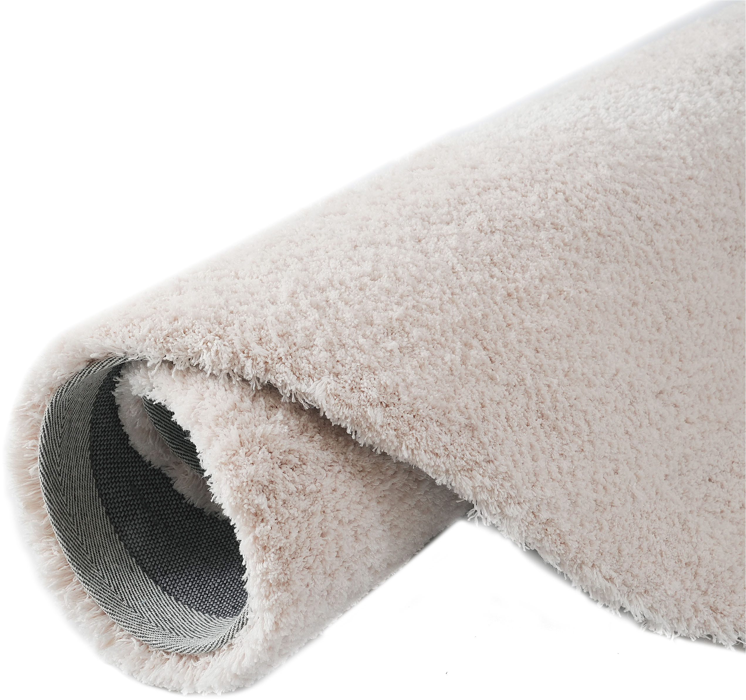 my home Hochflor-Teppich Microfaser Teppich Magong, besonders weich, sehr feiner Flor, rund, Höhe: 25 mm, unifarben, weiche Teppiche, Wohnzimmer, Schlafzimmer, Kinderzimmer