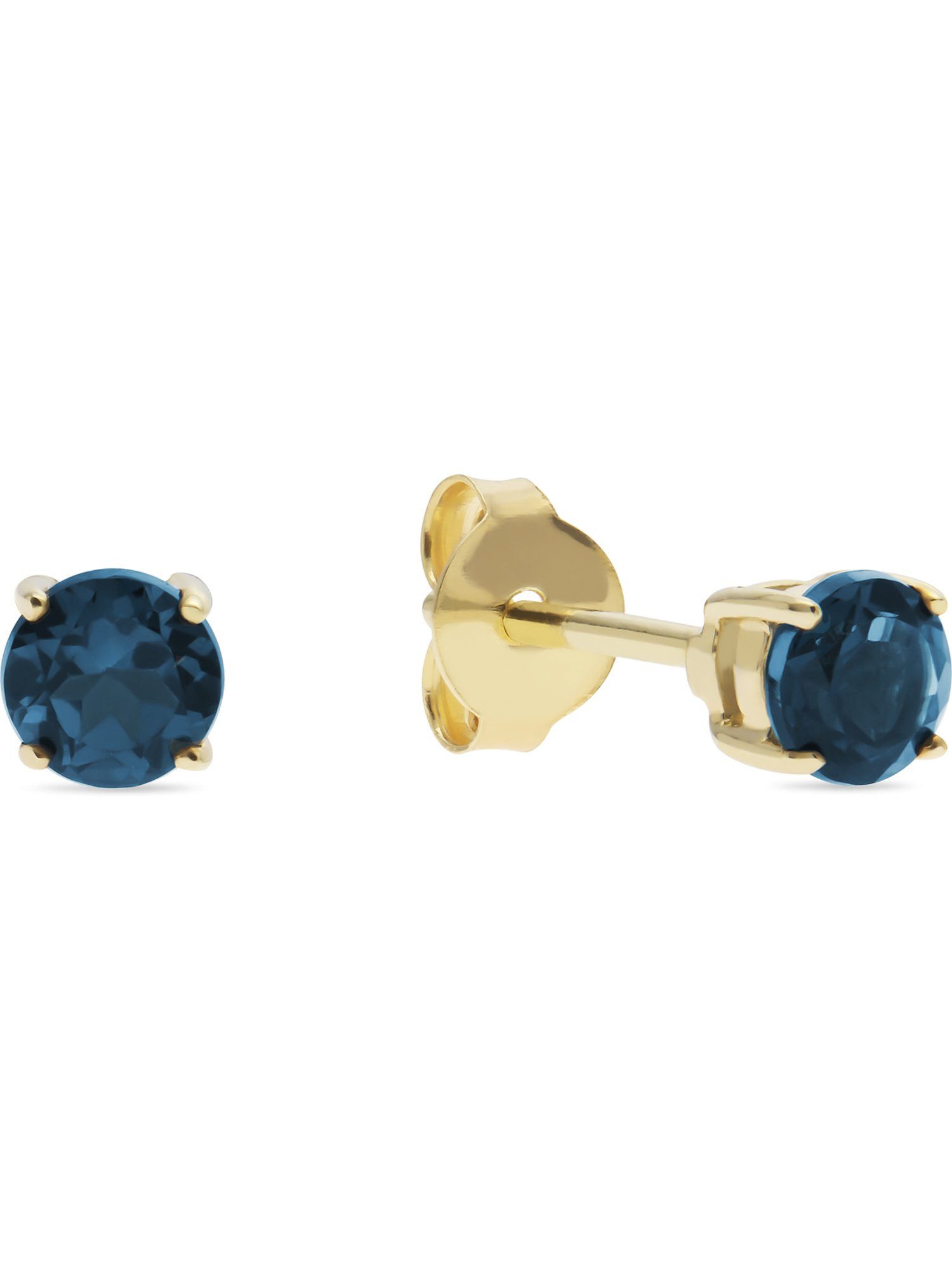 Paar Ohrstecker CHRIST Damen-Ohrstecker 375er Gelbgold 2 Topas