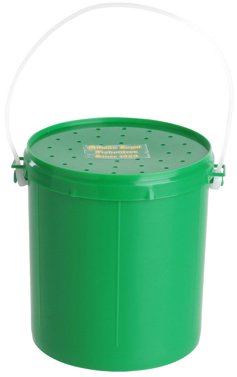 MIKADO Total Fishing Köderfischeimer Box Ködereimer für Köder Aufbewahrung - Maden Würmer Bienenmaden, (1-tlg)