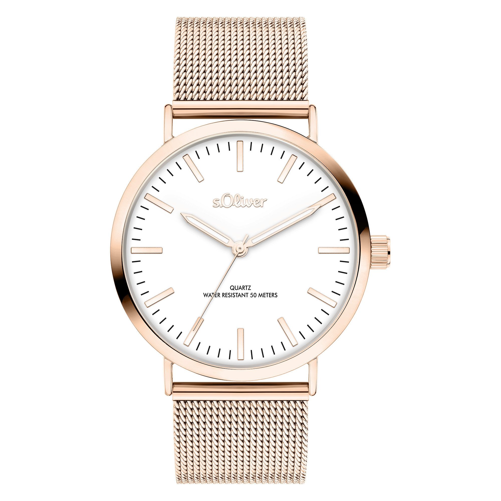 s.Oliver Quarzuhr Classic Time Edelstahl