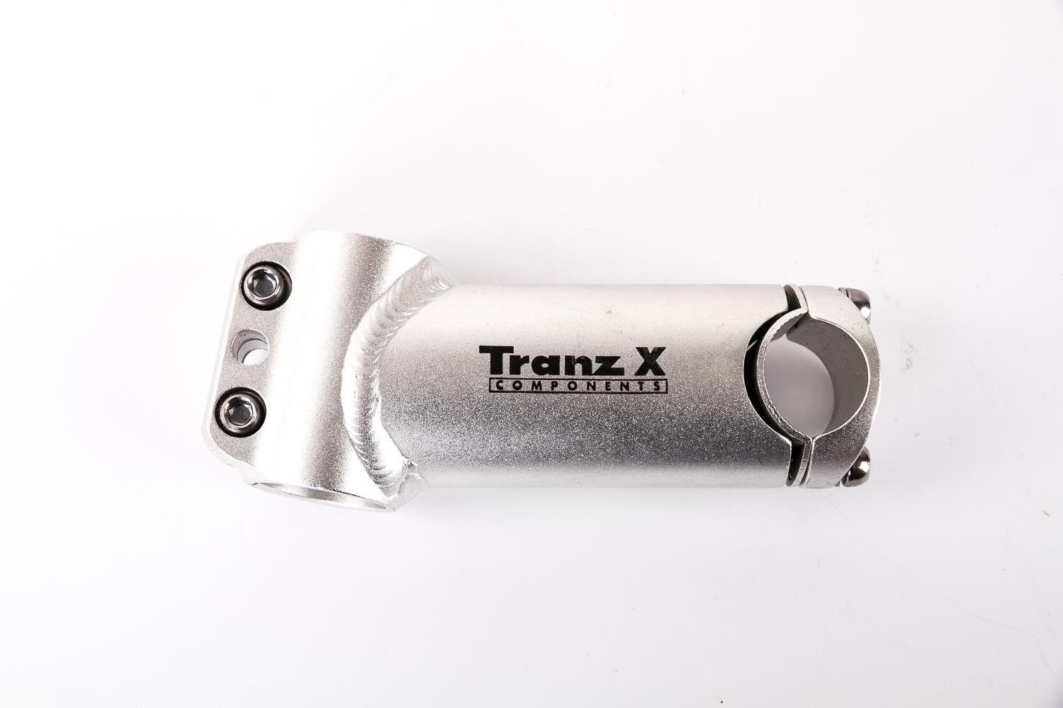 TRANZ X Lenkervorbau 1 1/8 Zoll Ahead Fahrrad Lenkervorbau Trans X Silber 25,4mm 1 1/8 A