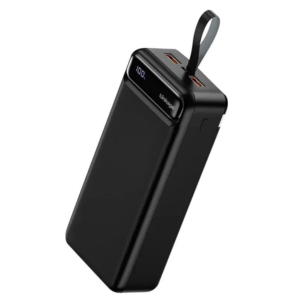 AeroAxis 50000mAh Powerbank 22,5W Schnellladung, 3 Ausgänge:Typ-C & 2 x USB-A Powerbank Schnellladefunktion 50000 mAh (3,7 V), LCD Display, Ideal für Reise, Outdoor & Notfall – Smartphone Tablet
