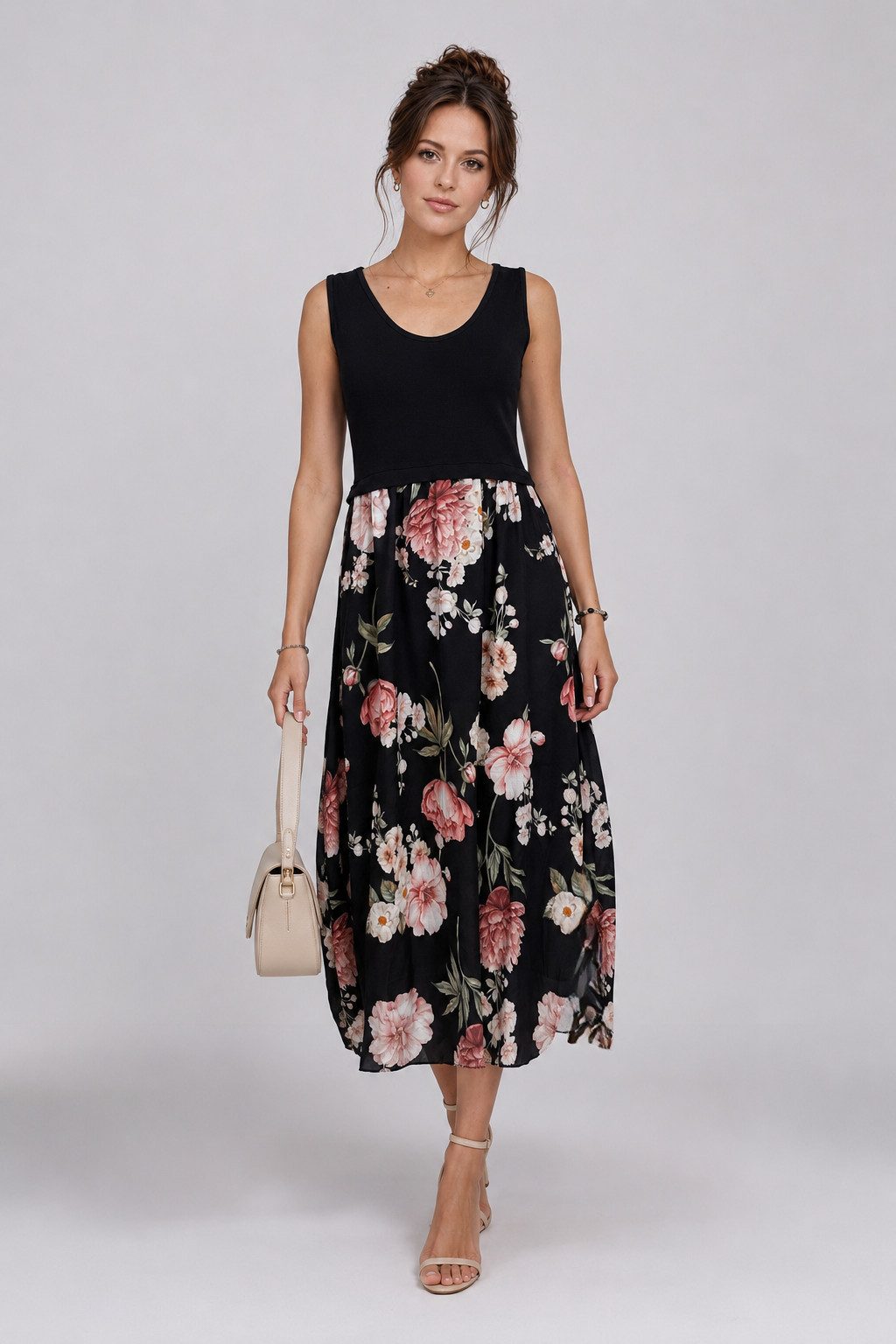 ITALY VIBES Sommerkleid - Kleid mit modischem Print - Maxikleid für Damen - ITALY VIBES ONE SIZE - passend für Größen XS - M