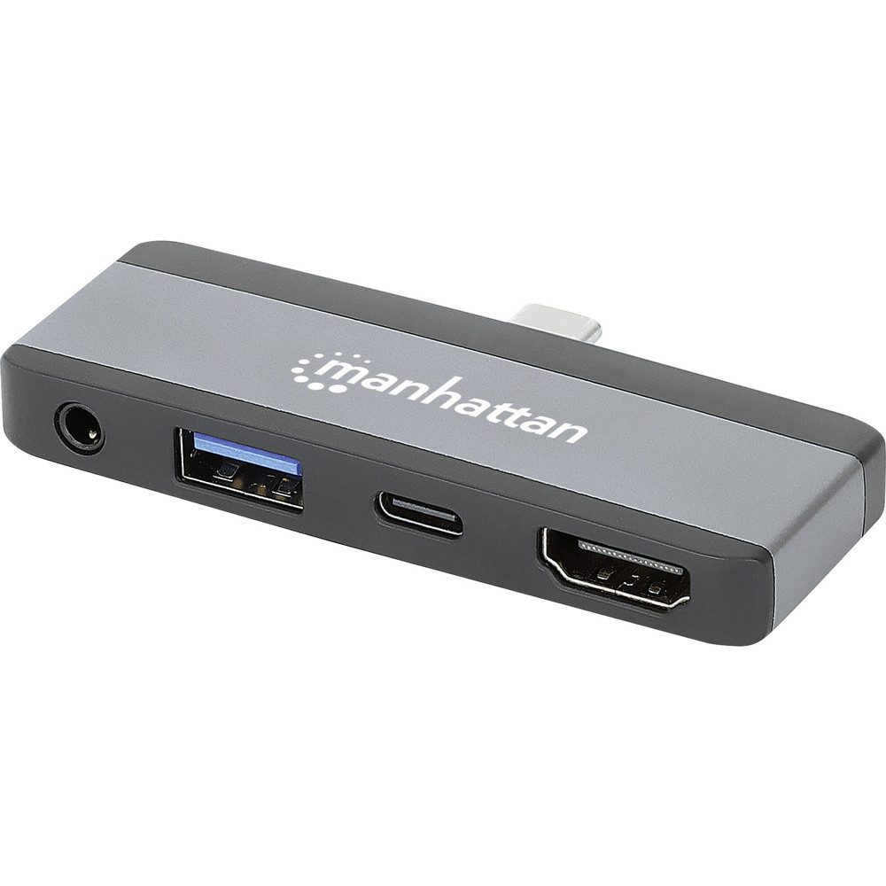 MANHATTAN Laptop-Dockingstation Manhattan USB-C® Dockingstation USB-C 4-in-1 Dockingstation USB C-Ste