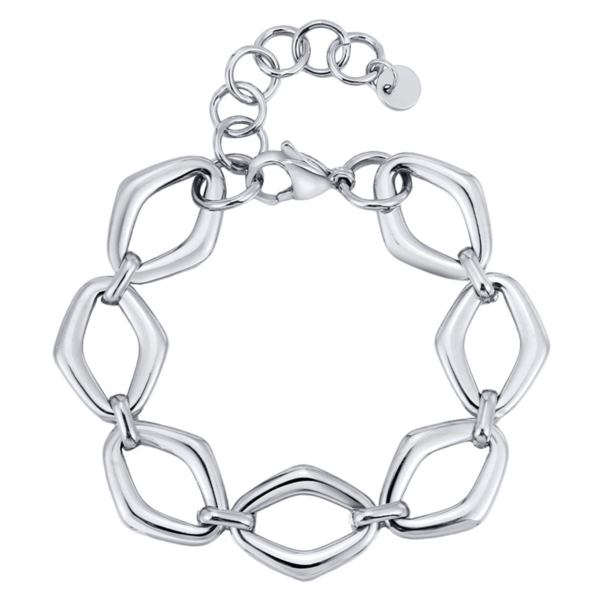 KARMA Armband Damen Edelstahl Gliederarmband Gold oder Silber (Edelstahlarm günstig online kaufen