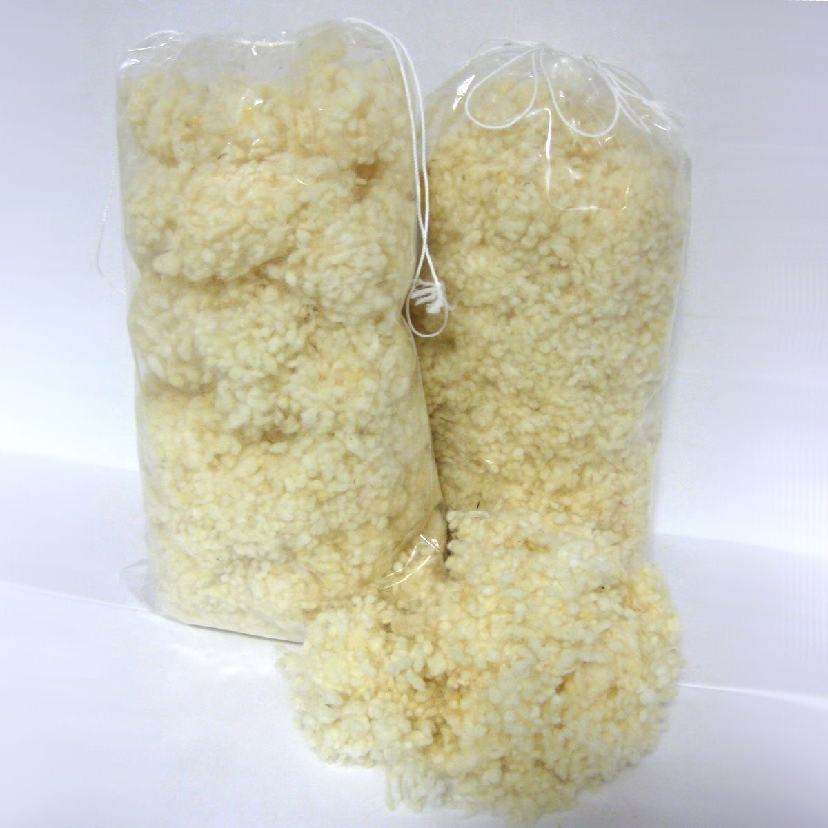 Meivita Kissenfüllung 2x Merino Schafschurwollkugeln Nachfüllpack mit je 150 Gramm