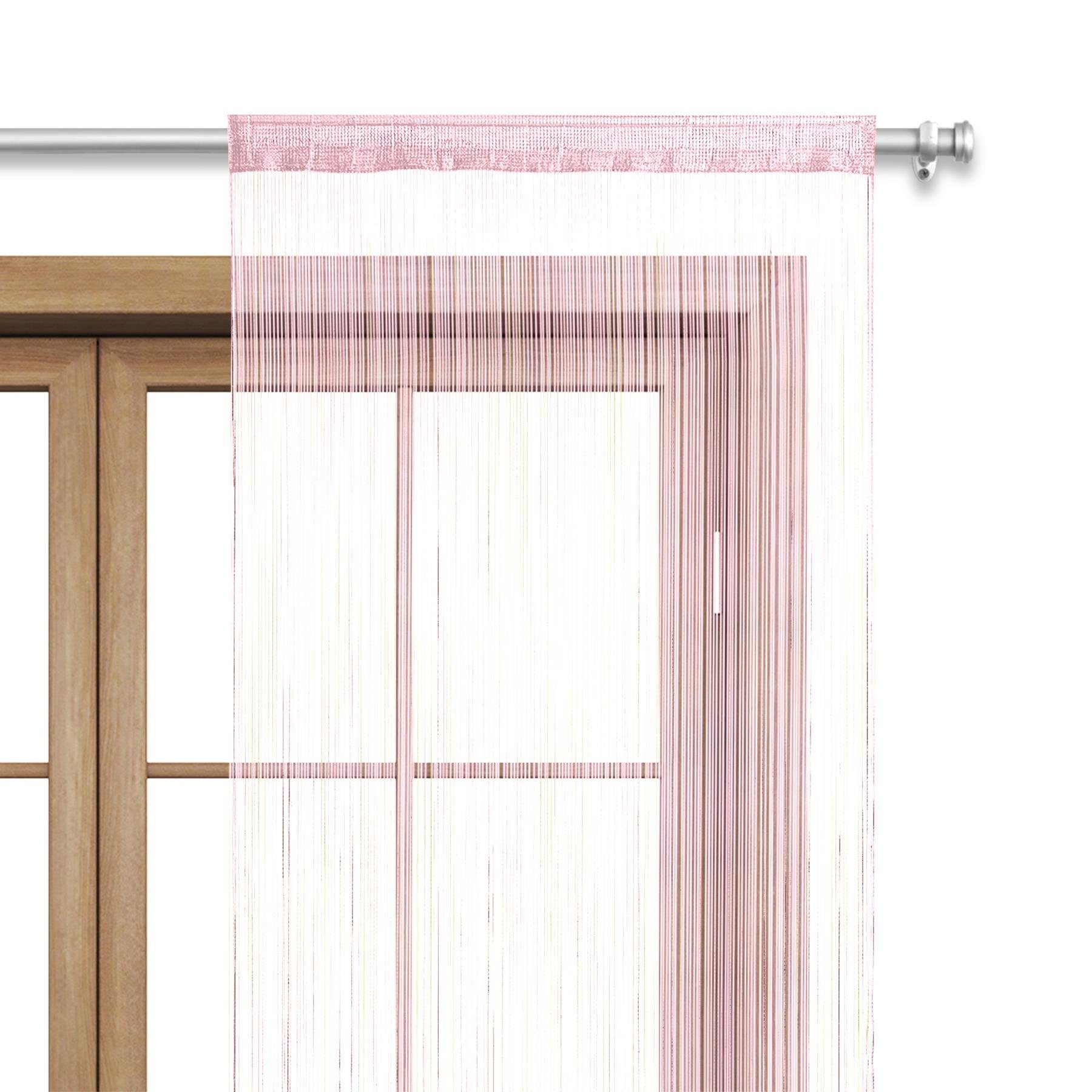 Fadenvorhang One, wometo, Stangendurchzug (1 St), halbtransparent, 100% Polyester, OEKO-TEX®, Fadengardine, kürzbar, Tür- und Fensterdeko