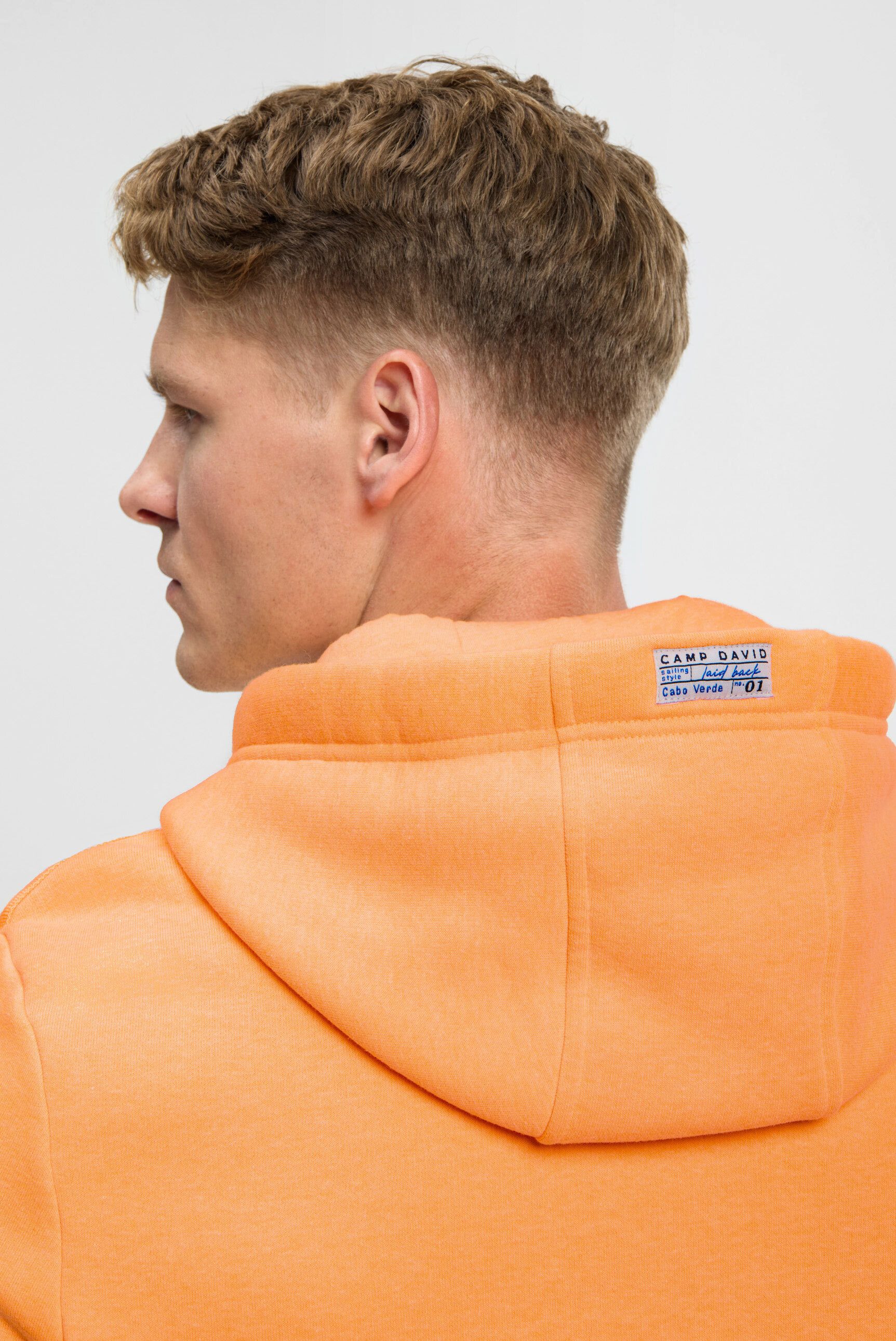 CAMP DAVID Kapuzensweatshirt mit reflektierenden Details