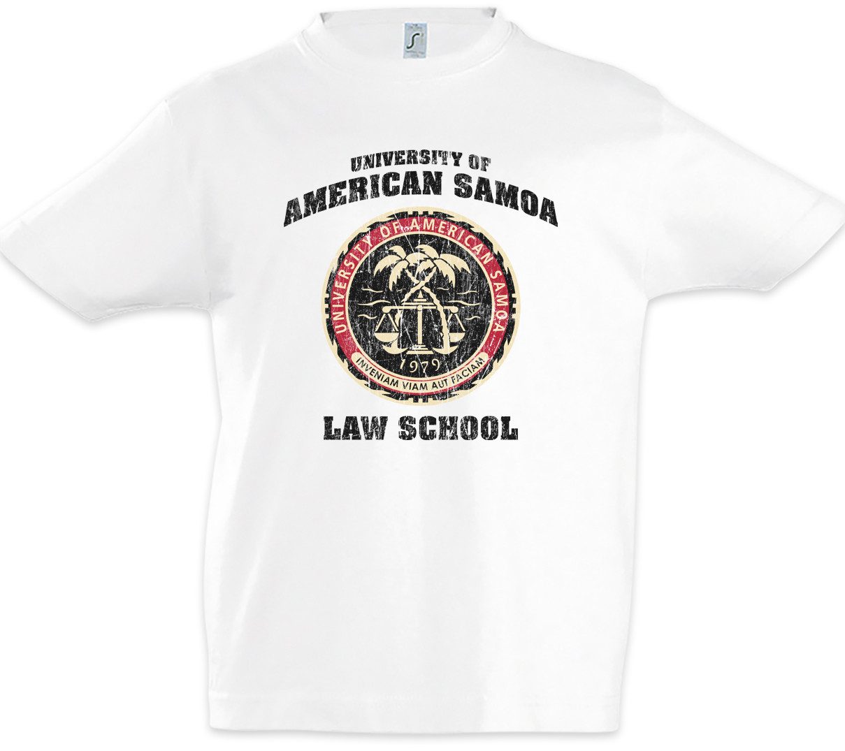 Print-Shirt University of Americanoa Kinder T-Shirt Better Jura Call Law Saul