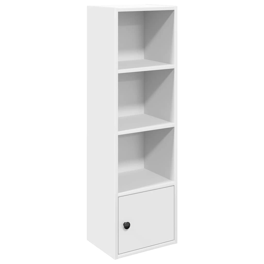 vidaXL Bücherregal Bücherregal Weiß 31x24x102 cm Holzwerkstoff, 1-tlg.