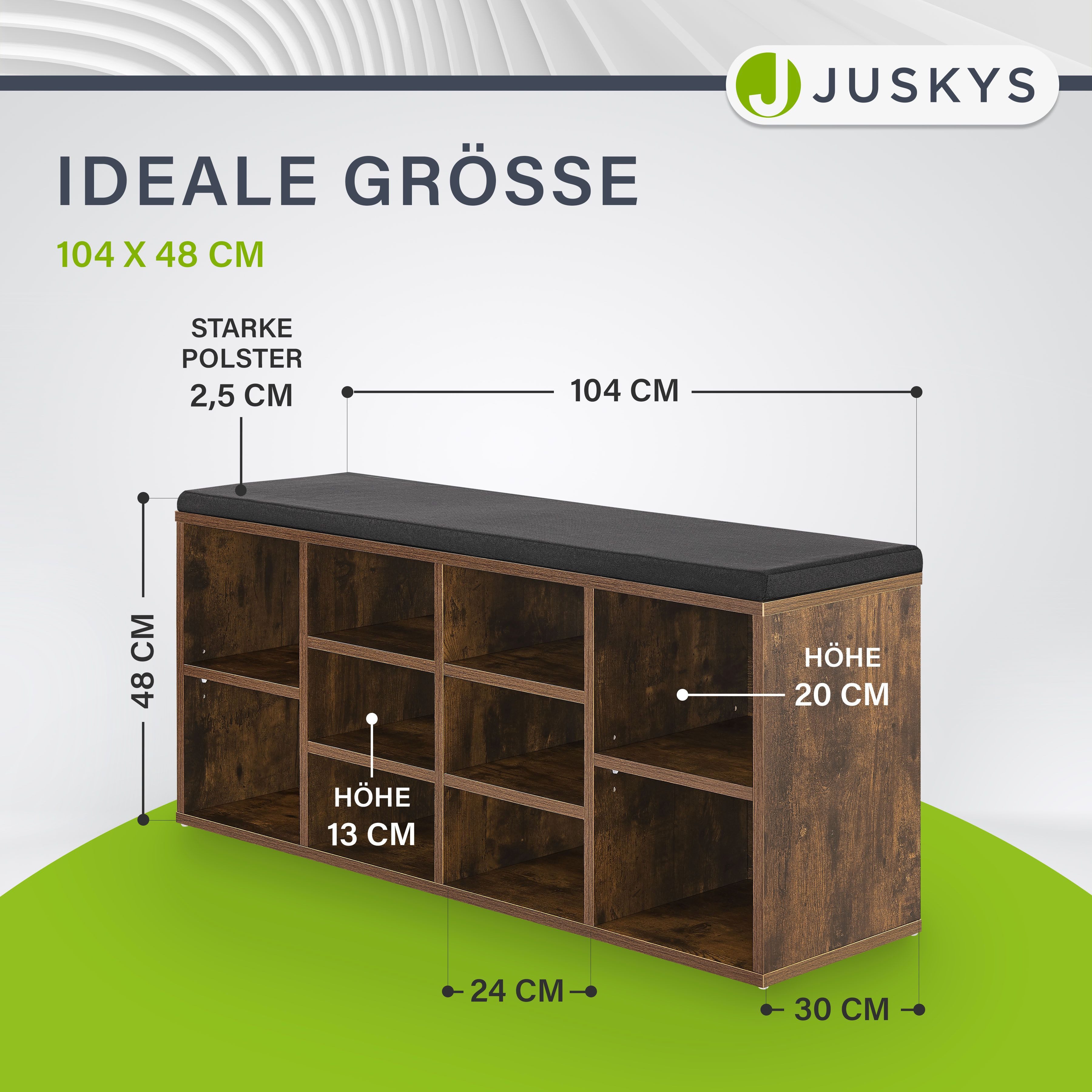 Juskys Schuhregal, kratzfeste Oberfläche, bis 150 günstig online kaufen