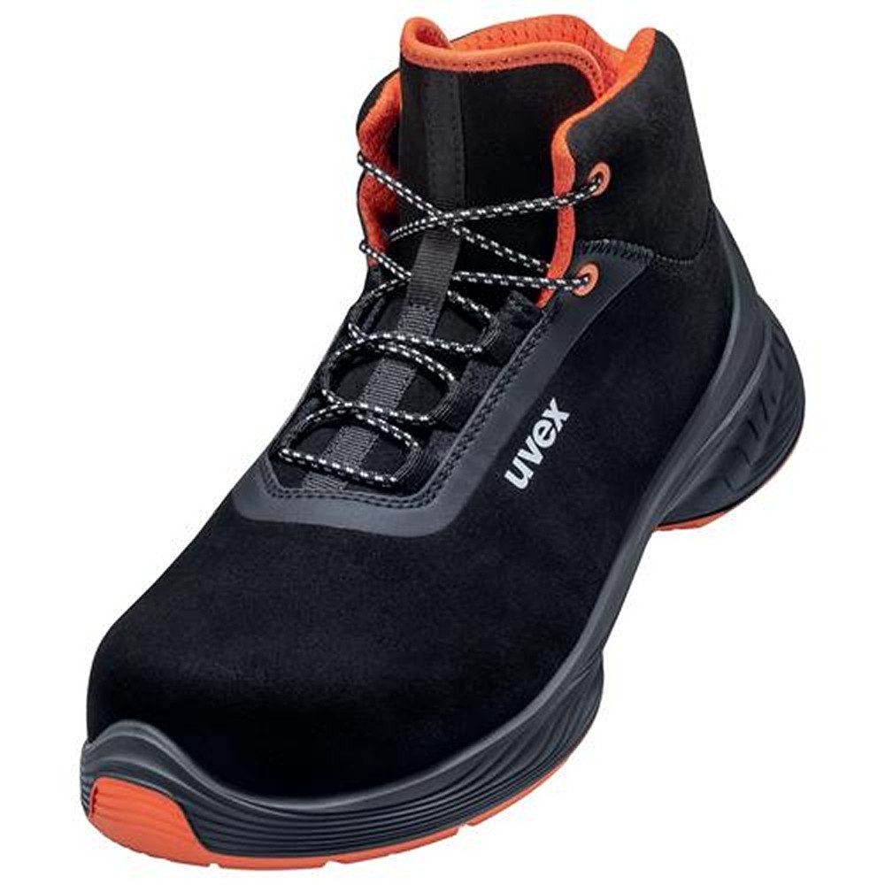Uvex Uvex 6850844 1 G2 Stiefel S2 68508 schwarz, rot Weite 11 Größe 44 Stiefel
