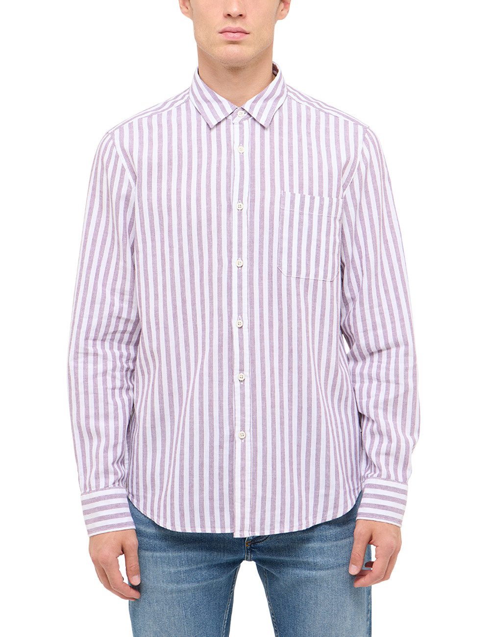 MUSTANG Langarmhemd Herren Style Richardson